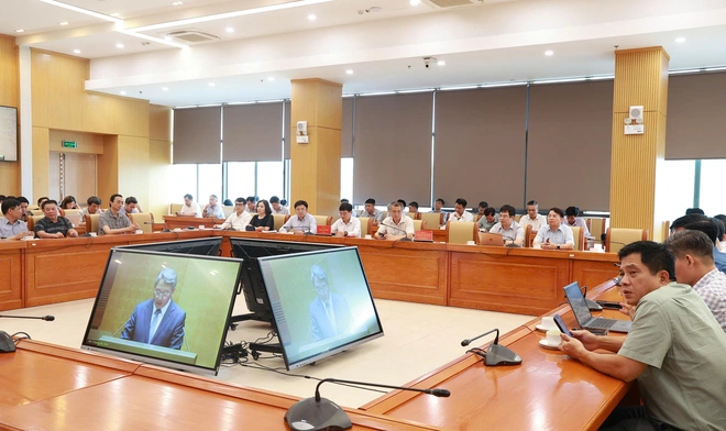 Đảng ủy Bộ Xây dựng kết nối trực tuyến Hội nghị toàn quốc sơ kết Nghị quyết 57 - Ảnh 4.