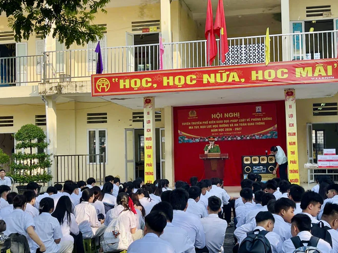Mỹ Đức (Hà Nội): Hướng dẫn học sinh nhận diện nguy cơ từ ma túy, bạo lực học đường- Ảnh 8.