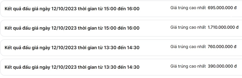 Đấu gi&aacute; biển số chiều 12/10: Th&ecirc;m biển tứ qu&yacute; chốt gi&aacute; tiền tỷ - Ảnh 1.