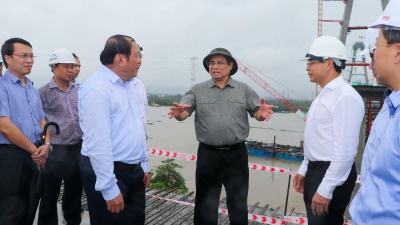 Hợp long cầu Mỹ Thuận 2 ng&agrave;y 14/10, sớm 1 th&aacute;ng so với kế hoạch - Ảnh 1.