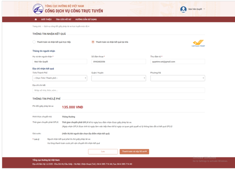 Hướng dẫn chi tiết c&aacute;ch đổi giấy ph&eacute;p l&aacute;i xe tr&ecirc;n mạng tại H&agrave; Nội - Ảnh 11.