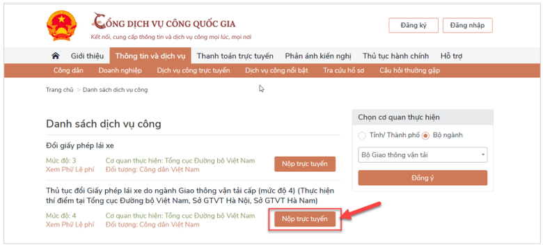 Hướng dẫn chi tiết c&aacute;ch đổi giấy ph&eacute;p l&aacute;i xe tr&ecirc;n mạng tại H&agrave; Nội - Ảnh 6.