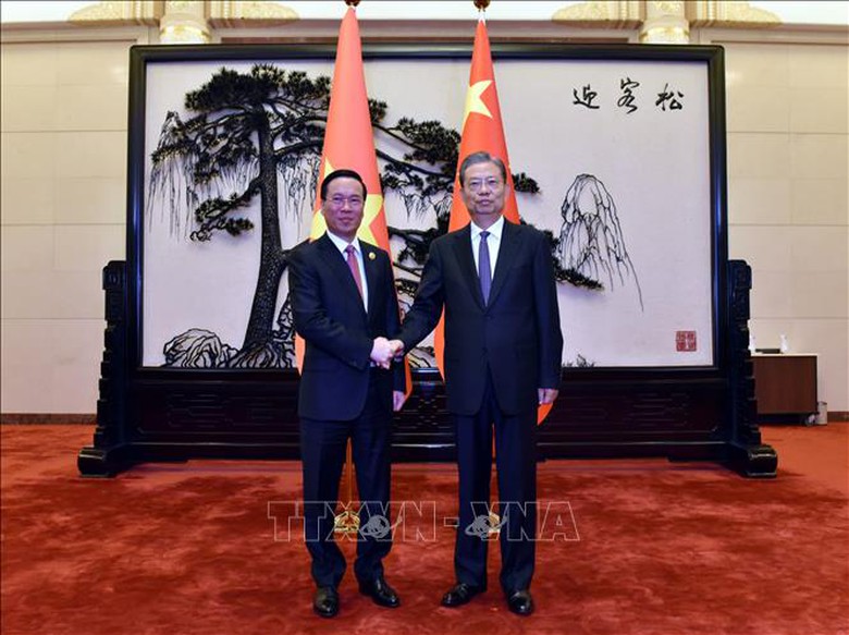 Chủ tịch nước đề nghị Trung Quốc th&uacute;c đẩy kết nối giao th&ocirc;ng đa phương thức với Việt Nam - Ảnh 1.