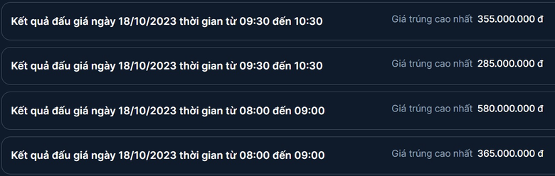 Đấu gi&aacute; 107 biển số s&aacute;ng 18/10: Biển tứ qu&yacute; 5 chốt gi&aacute; 580 triệu - Ảnh 1.