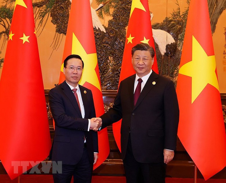 Chủ tịch Tập Cận B&igrave;nh: Trung Quốc hoan ngh&ecirc;nh v&agrave; ủng hộ Việt Nam ph&aacute;t triển lớn mạnh - Ảnh 1.