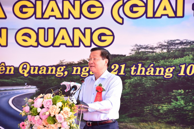 Khởi c&ocirc;ng cao tốc gần 7.000 tỉ đồng nối hai tỉnh Tuy&ecirc;n Quang - H&agrave; Giang - Ảnh 4.