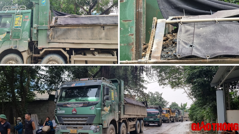 Ho&agrave; B&igrave;nh: Xe chở c&oacute; ngọn lộng h&agrave;nh, người d&acirc;n bức x&uacute;c chặn đường   - Ảnh 2.