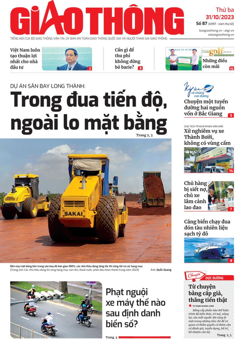 Tin mới nhất, hay nhất tr&ecirc;n B&aacute;o Giao th&ocirc;ng ng&agrave;y 31/10/2023 - Ảnh 1.