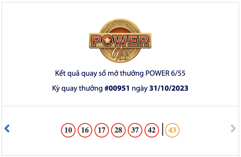 Kết quả xổ số Vietlott 31/10: Một người tr&uacute;ng 173 tỷ đồng - Ảnh 1.