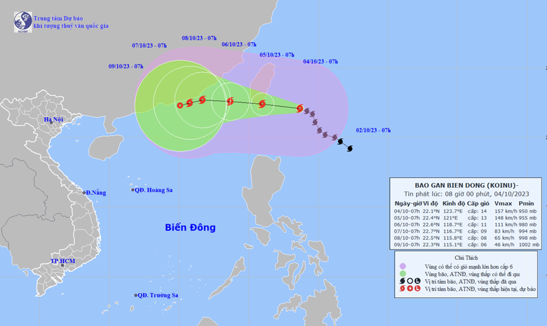 B&atilde;o Koinu "ho&agrave;nh h&agrave;nh" thế n&agrave;o trong biển Đ&ocirc;ng? - Ảnh 1.