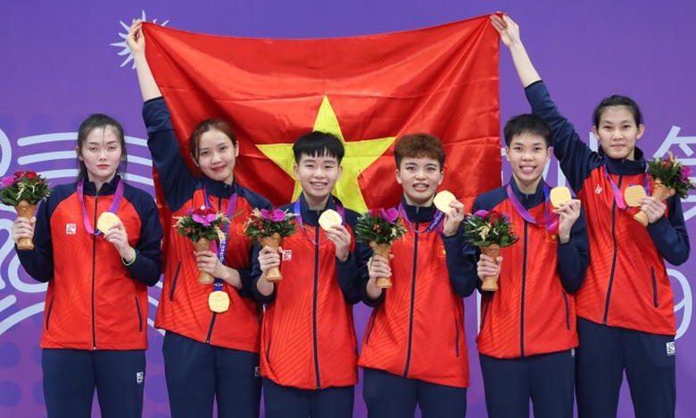 Bảng tổng sắp huy chương ASIAD 19 ng&agrave;y 5/10: Việt Nam thăng hạng, Th&aacute;i Lan đứng y&ecirc;n   - Ảnh 1.