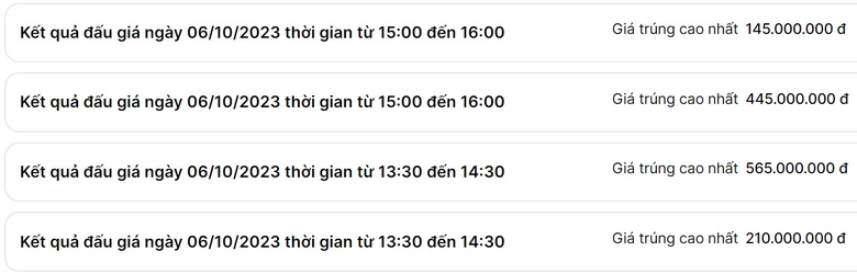 Đấu gi&aacute; biển số chiều 6/10: Hai biển tứ qu&yacute; 8888 chốt gi&aacute; tr&ecirc;n 500 triệu - Ảnh 1.