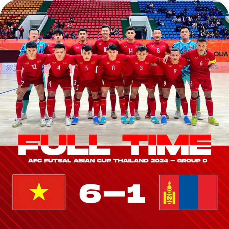 V&ograve;ng loại futsal ch&acirc;u &Aacute; 2024: Việt Nam hủy diệt M&ocirc;ng Cổ  - Ảnh 1.