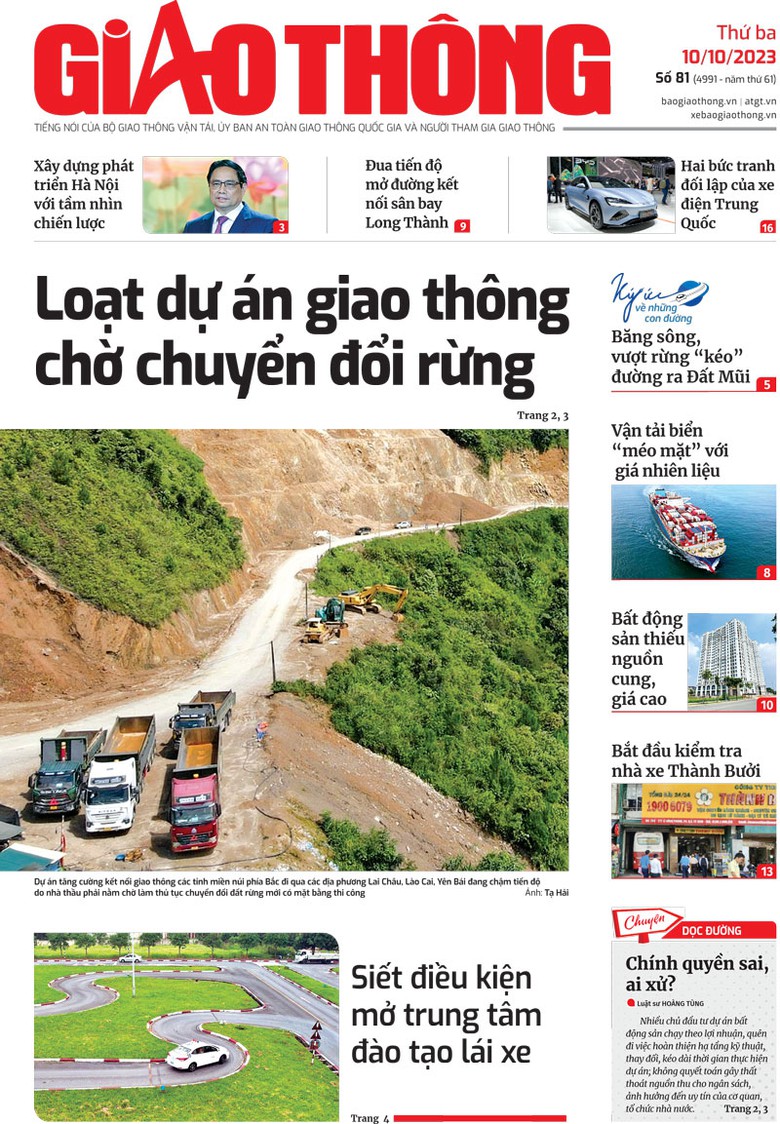 Tin mới nhất, hay nhất tr&ecirc;n B&aacute;o Giao th&ocirc;ng ng&agrave;y 10/10/2023 - Ảnh 1.