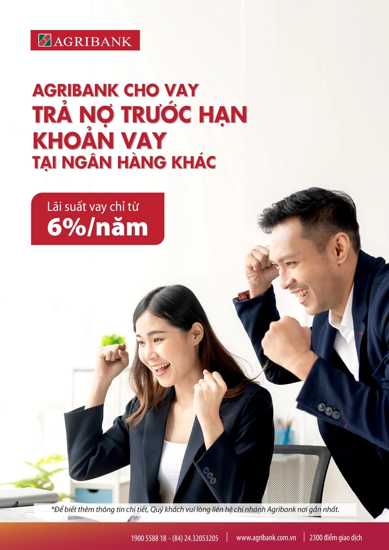 Agribank cho vay trả nợ trước hạn khoản vay tại c&aacute;c ng&acirc;n h&agrave;ng kh&aacute;c - Ảnh 1.