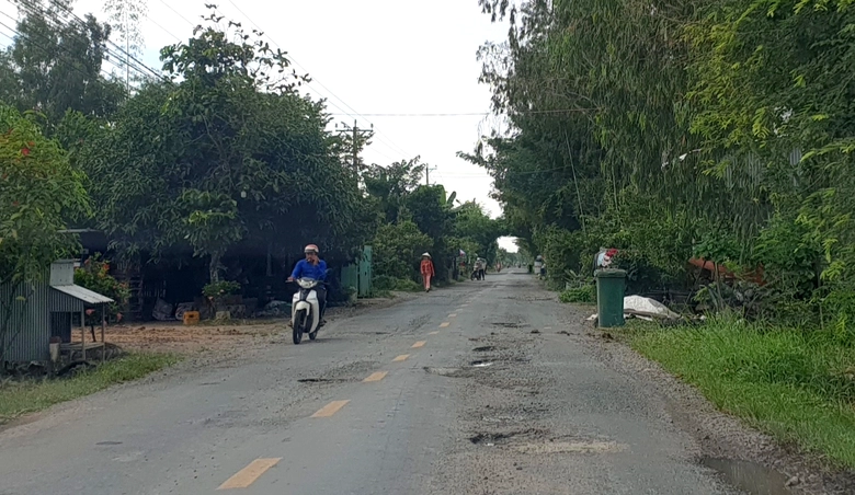 Quốc lộ N1 qua Ki&ecirc;n Giang xuống cấp sau 20 năm sử dụng - Ảnh 6.