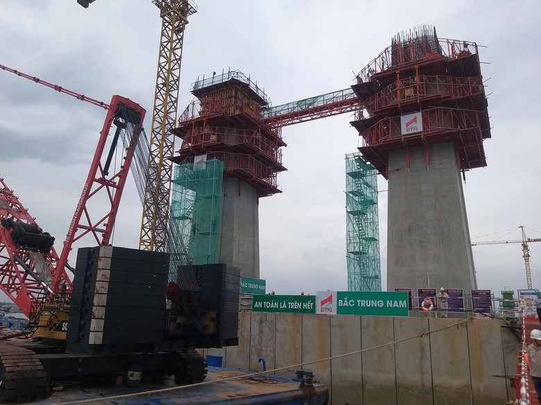 Dự &aacute;n cầu Rạch Miễu 2, phần cầu vượt tiến độ tiến độ hai th&aacute;ng - Ảnh 2.