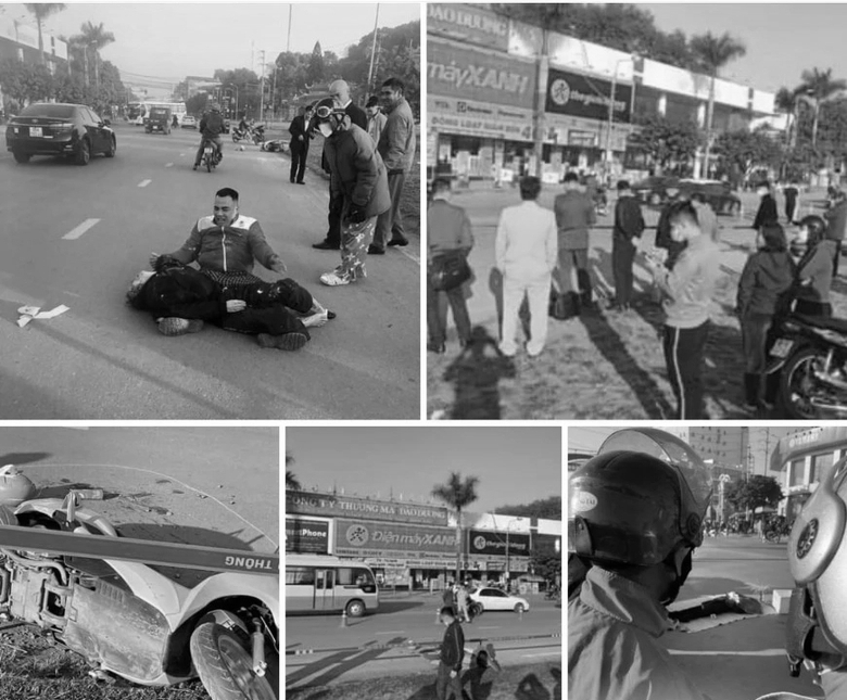 Chồng con chết lặng chứng kiến người phụ nữ bị xe đầu k&eacute;o c&aacute;n qua người, tử vong - Ảnh 1.