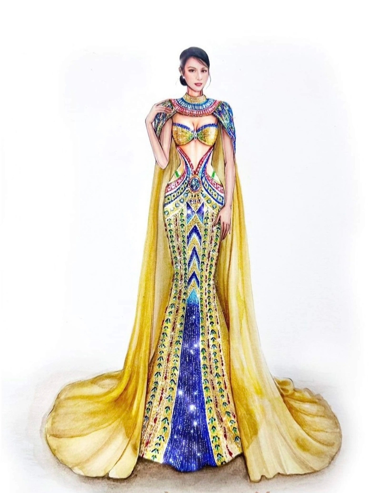 Á hậu Ngọc Hằng tiết lộ đầm dạ hội cho đêm Chung kết Miss Intercontinental 2023 - Ảnh 1. Á hậu Ngọc Hằng tiết lộ đầm dạ hội cho đêm Chung kết Miss Intercontinental 2023 - Ảnh 1.