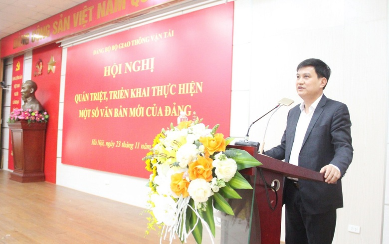 Đảng ủy Bộ GTVT qu&aacute;n triệt văn bản mới của Đảng - Ảnh 1.