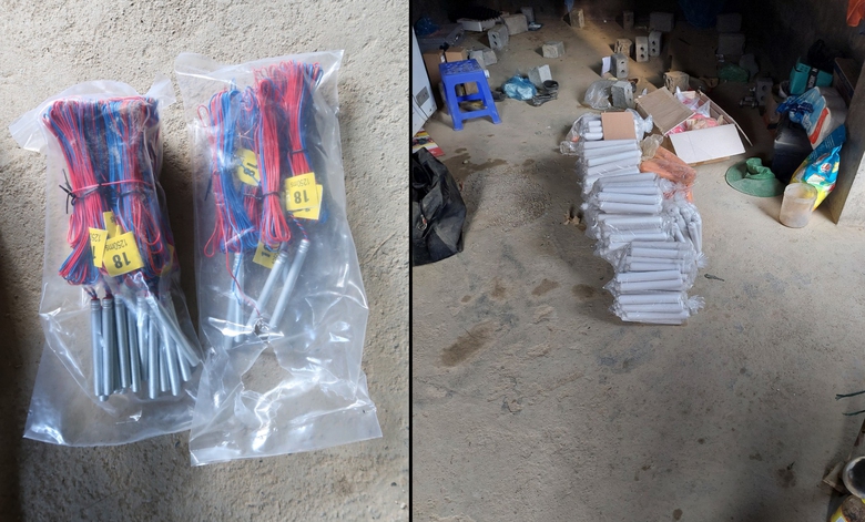 Lai Châu: Giám đốc cất giấu gần 100 kg thuốc nổ dưới gầm phản ngủ của công nhân - Ảnh 2. Lai Châu: Giám đốc cất giấu gần 100 kg thuốc nổ dưới gầm phản ngủ của công nhân - Ảnh 2.