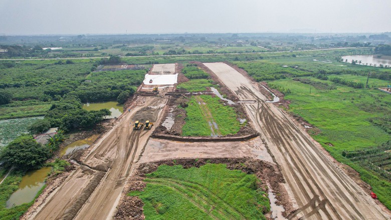 Đường V&agrave;nh đai 4 qua huyện Đan Phượng GPMB đạt 97%  - Ảnh 1.