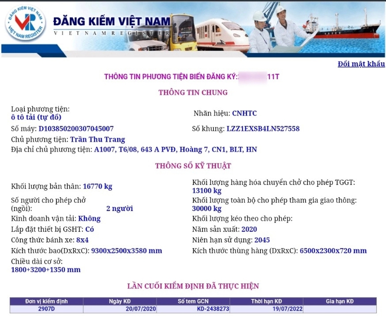 Xe “hổ vồ” hết đăng kiểm, dấu hiệu cơi nới thành thùng tung hoành trên Quốc lộ ở Nam Định - Ảnh 3. Xe “hổ vồ” hết đăng kiểm, dấu hiệu cơi nới thành thùng tung hoành trên Quốc lộ ở Nam Định - Ảnh 3.