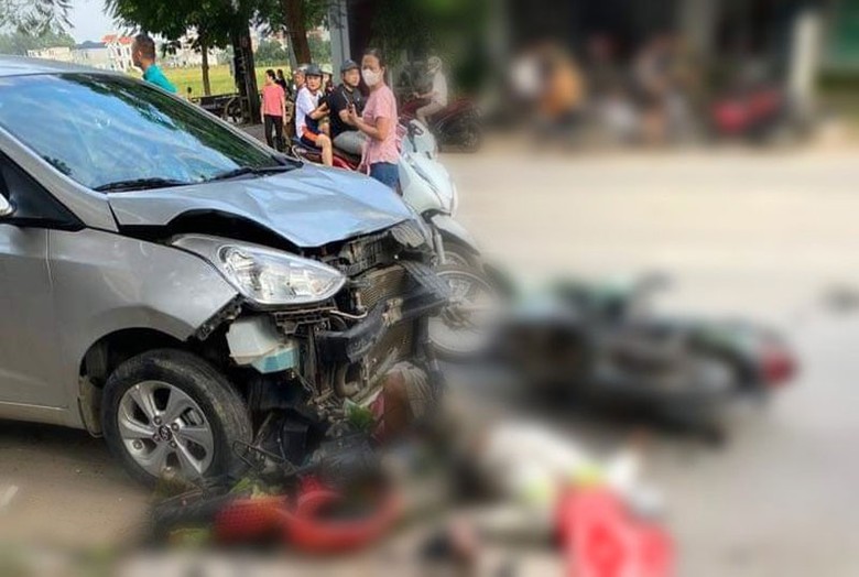 Hiện trường vụ tai nạn.