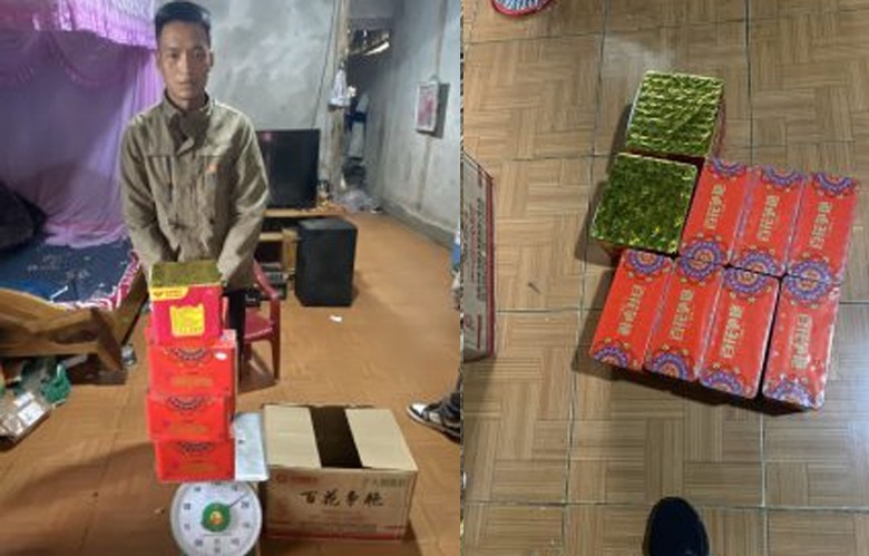 Y&ecirc;n B&aacute;i: Một ng&agrave;y bắt giữ 4 vụ vận chuyển gần 100 kg ph&aacute;o nổ tr&aacute;i ph&eacute;p - Ảnh 3.