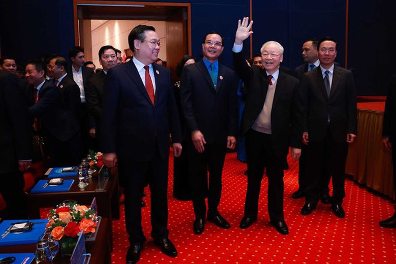 Tổng B&iacute; thư Nguyễn Ph&uacute; Trọng dự v&agrave; chỉ đạo Đại hội XIII C&ocirc;ng đo&agrave;n Việt Nam - Ảnh 1.