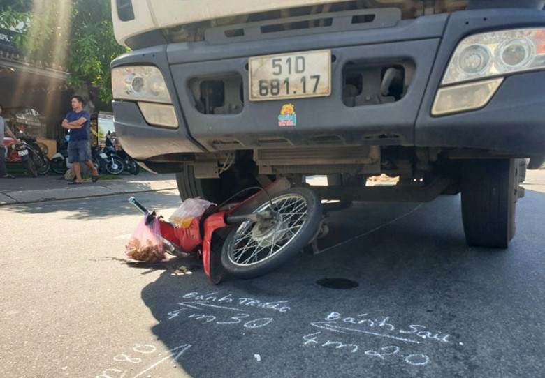 Hiện trường vụ tai nạn.