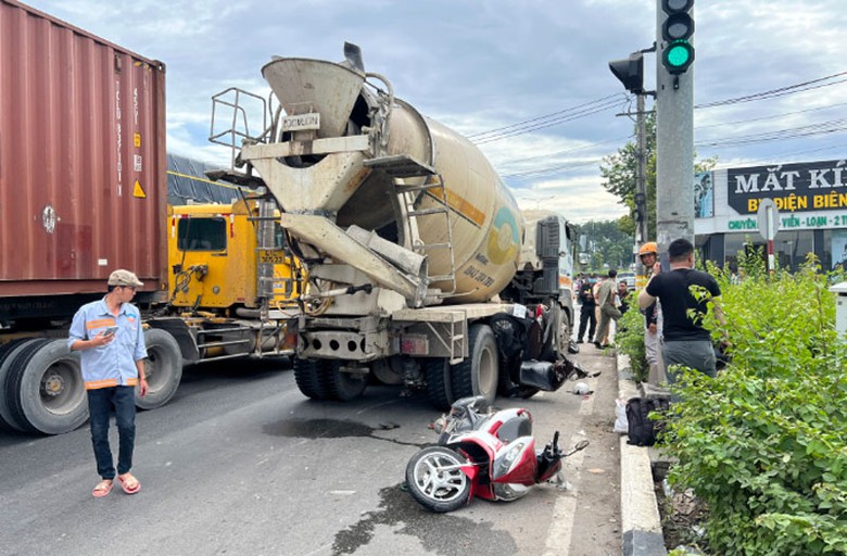 Hiện trường vụ tai nạn.