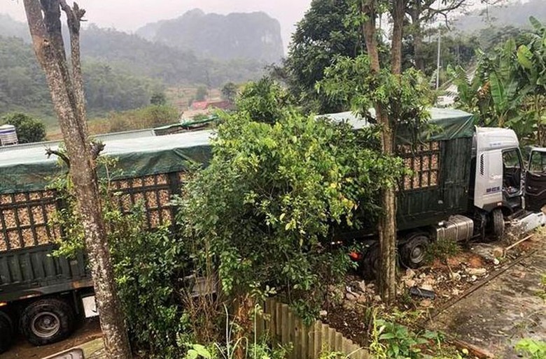 Hiện trường vụ tai nạn.