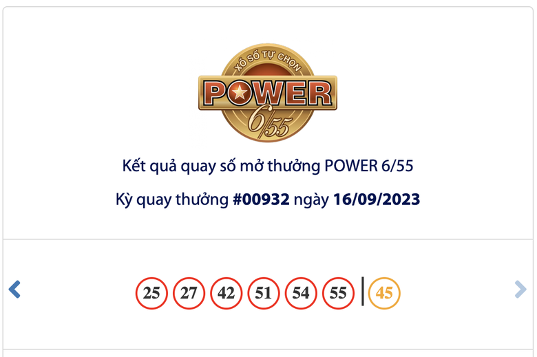 Kết quả xổ số Vietlott 16/9: Ai l&agrave; chủ nh&acirc;n giải thưởng 61 tỷ đồng? - Ảnh 1.