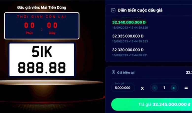 Người tr&uacute;ng đấu gi&aacute; 11 biển số &ocirc; t&ocirc; kh&ocirc;ng nộp tiền, xử l&yacute; thế n&agrave;o? - Ảnh 1.