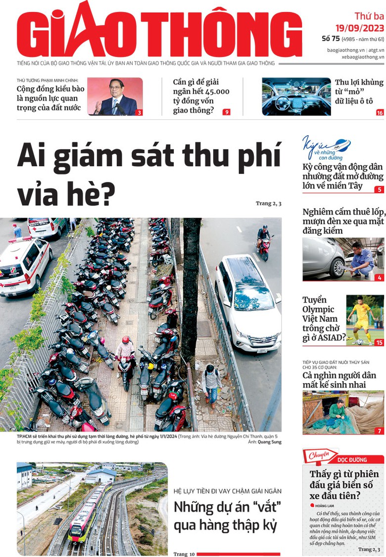 Tin mới nhất, hay nhất tr&ecirc;n B&aacute;o Giao th&ocirc;ng ng&agrave;y 19/9/2023 - Ảnh 1.