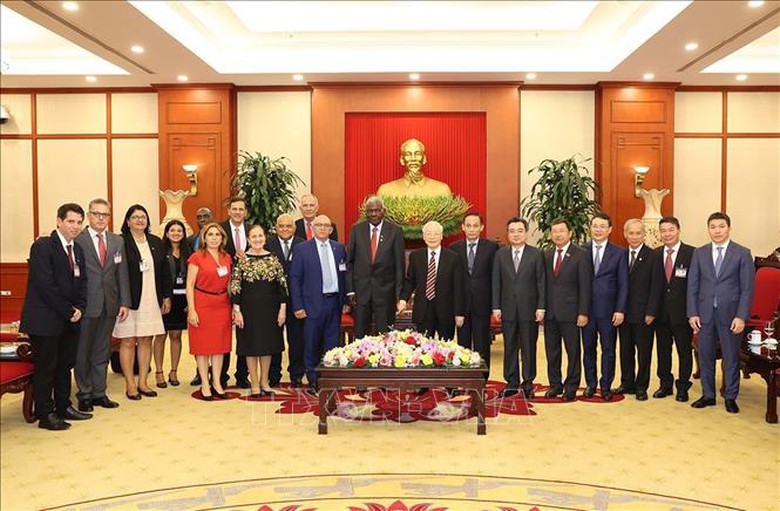 Tổng B&iacute; thư Nguyễn Ph&uacute; Trọng tiếp Đo&agrave;n đại biểu cấp cao Đảng, Nh&agrave; nước Cuba - Ảnh 3.