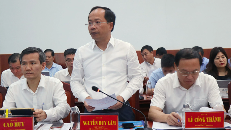 Thứ trưởng Nguyễn Duy L&acirc;m n&ecirc;u năm giải ph&aacute;p ph&aacute;t triển giao th&ocirc;ng li&ecirc;n v&ugrave;ng ĐBSCL - Ảnh 1.