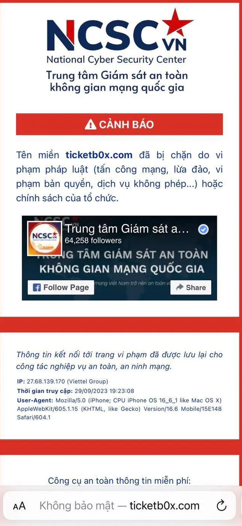 Website bán vé concert Westlife bị giả mạo: Cục An toàn thông tin vào cuộc - Ảnh 2. Website bán vé concert Westlife bị giả mạo: Cục An toàn thông tin vào cuộc - Ảnh 2.