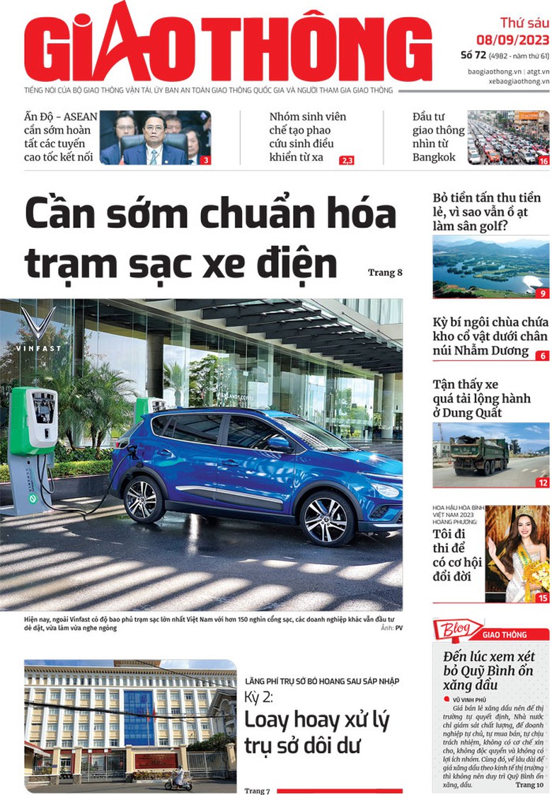 Tin mới nhất, hay nhất tr&ecirc;n B&aacute;o Giao th&ocirc;ng ng&agrave;y 8/9/2023 - Ảnh 1.
