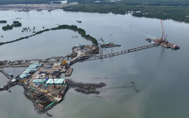 Cầu Phước An nối B&agrave; Rịa - Vũng T&agrave;u v&agrave; Đồng Nai thi c&ocirc;ng vượt tiến độ 2 th&aacute;ng