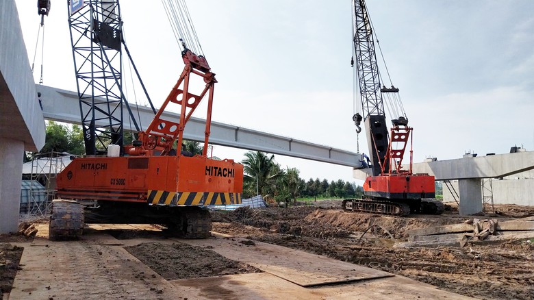 Nh&agrave; thầu tuyến cao tốc Ch&acirc;u Đốc - Cần Thơ - S&oacute;c Trăng nỗ lực b&ugrave; tiến độ- Ảnh 2.