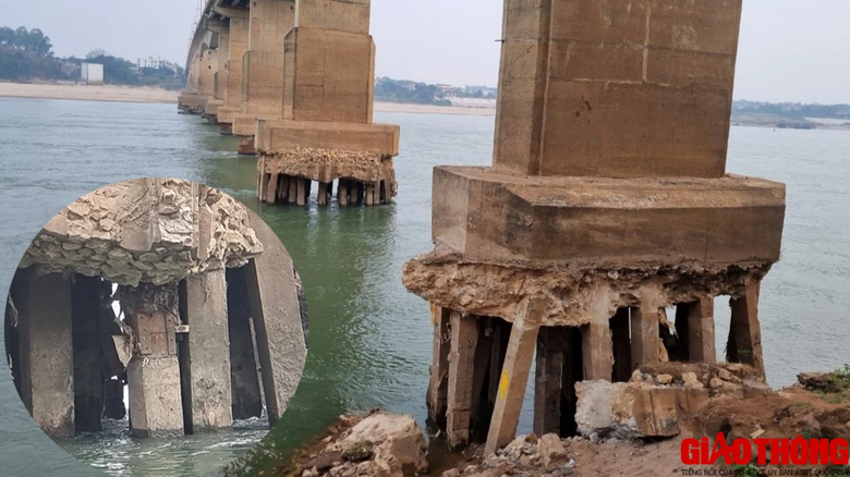 Chi 1,2 tỷ đồng khắc phục chống xói trụ móng cầu Trung Hà- Ảnh 4. Chi 1,2 tỷ đồng khắc phục chống xói trụ móng cầu Trung Hà- Ảnh 4.