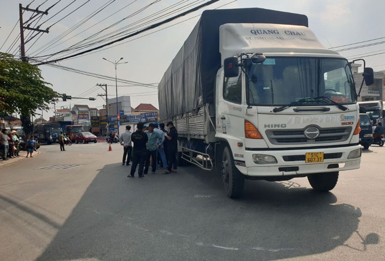 Hiện trường vụ tai nạn.