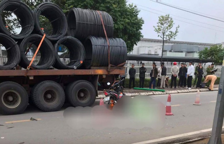 Hiện trường vụ tai nạn.