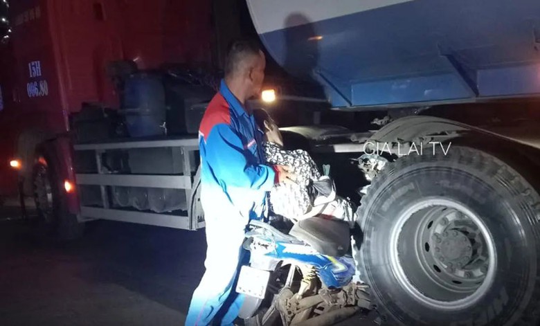 Hiện trường vụ TNGT (Ảnh Gia Lai TV).