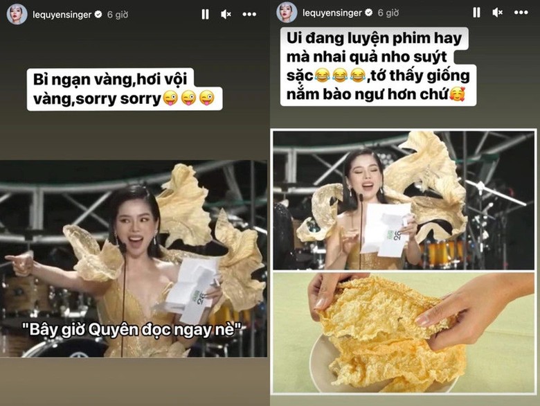 Lệ Quyên phá kịch bản trao giải Làn sóng xanh, MC gọi lớn tiếng không ngăn cản nổi- Ảnh 3. Lệ Quyên phá kịch bản trao giải Làn sóng xanh, MC gọi lớn tiếng không ngăn cản nổi- Ảnh 3.