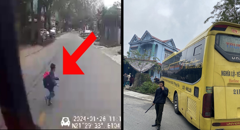 Khoảnh khắc tài xế xe khách đánh lái cứu cháu bé qua đường khiến dân mạng trầm trồ- Ảnh 1. Khoảnh khắc tài xế xe khách đánh lái cứu cháu bé qua đường khiến dân mạng trầm trồ- Ảnh 1.