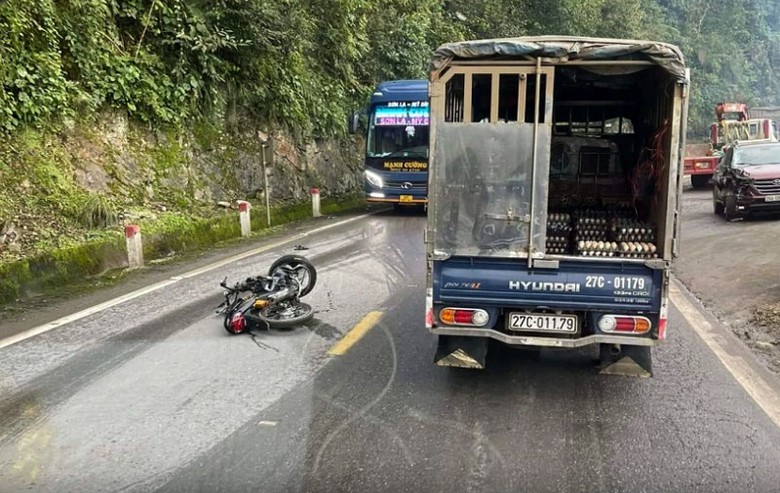 Hiện trường vụ tai nạn.