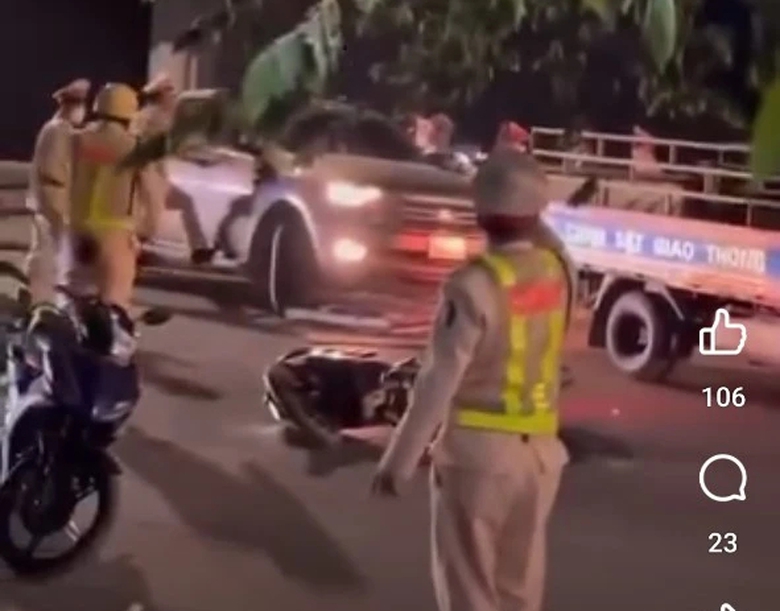 T&agrave;i xế chống đối đo nồng độ cồn, đ&acirc;m xe chuy&ecirc;n dụng của CSGT tại Bắc Giang khai g&igrave;?- Ảnh 2.